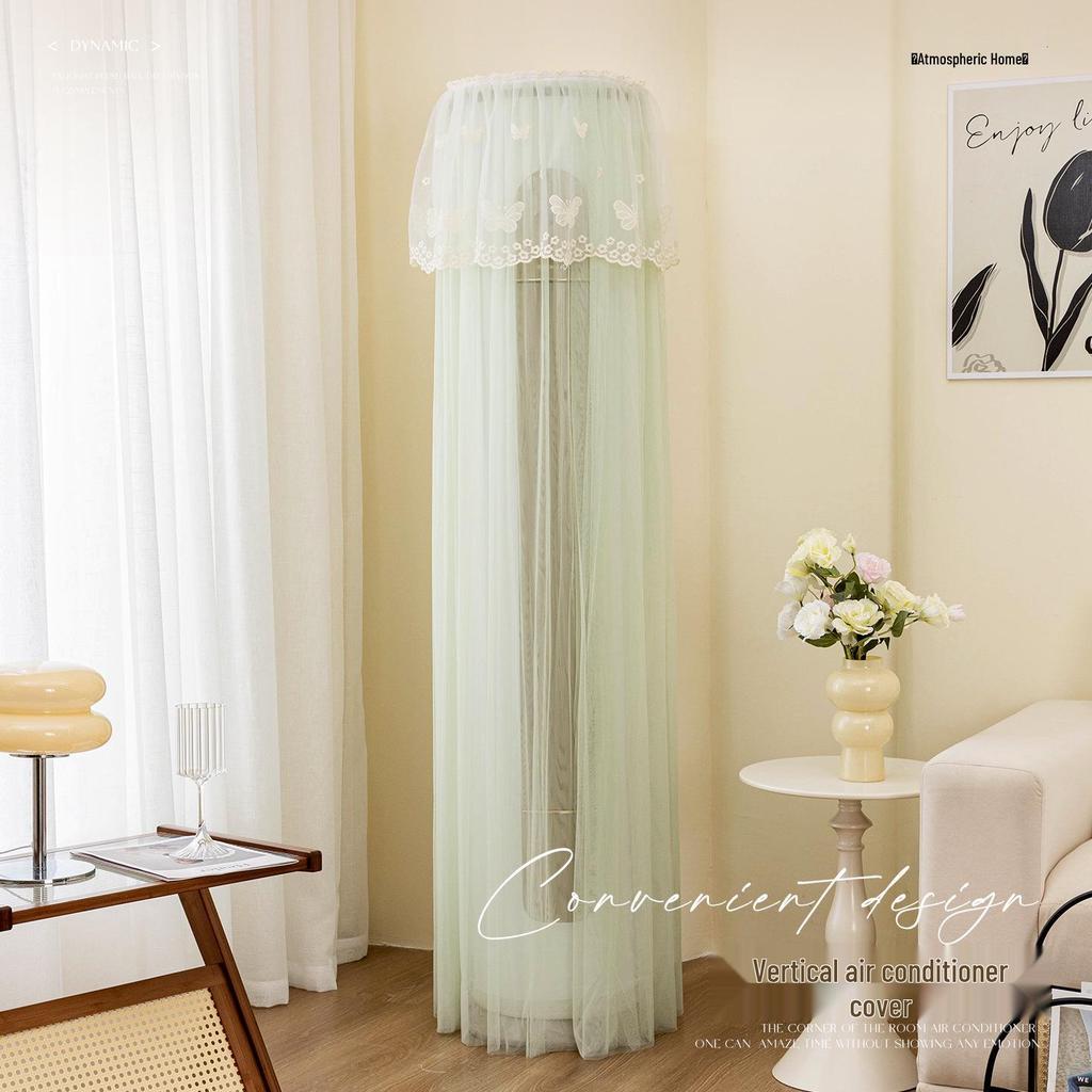 Cylindrical Vertical Air Conditioner Windshield – Anti-Direct Blow, No-Removal, Dust Cover Sleeve.