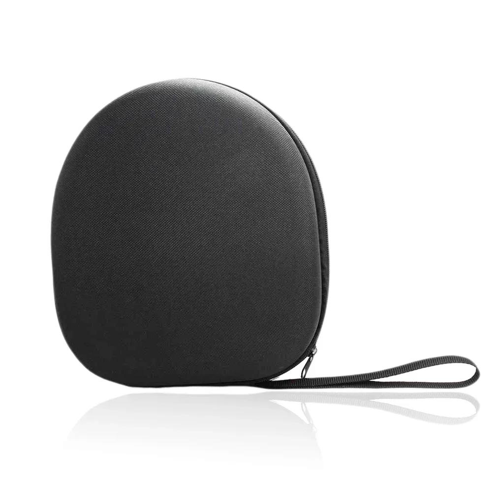 Koptelefoon Draagtas Schokbestendige Headset Pouch Capaciteit Handheld Oordopjes Container Bedrijf Reizen Benodigdheden Zwart