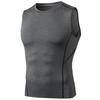 Men's PRO Fitness Compression Tank Top - High Elasticity, Sweat-Wicking, Quick-Drying, Sleeveless Round Neck Shirt