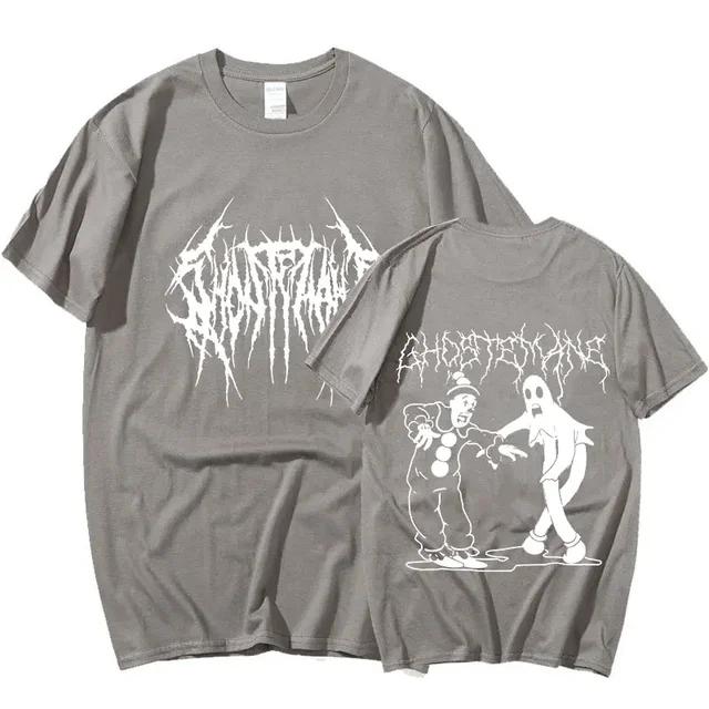 Men Women Print T-shirt Fashion Hip Hop Metal Gothic Rock T Shirt Loose Streetwear Summer Loose Sport T Shirt Y2K Short Sleeve