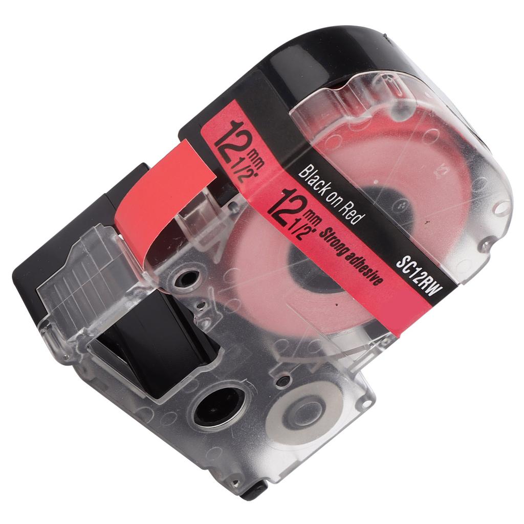 Labeling Tape Corrosion Wear Resistance 12mm Anti Corrosion Label Making for KING JIM Printer