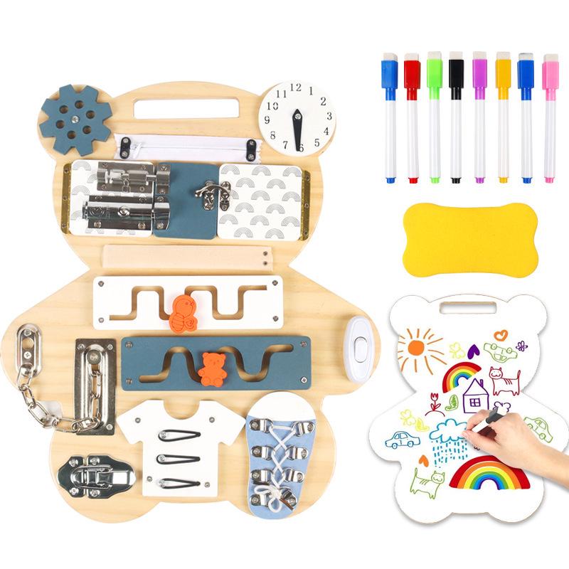 Montessori Puzzle Board: Educational Toy for Early Learning and Cognitive Development