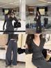 4060 Superniniyy Mulberry Silk Wool V-Neck Flare Sleeve Knit Suit