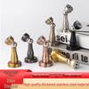 Magnetic Stainless Steel Door Stopper - Anti-Collision Wall Mount, No-Drilling, Strong Magnet for Indoor Use.
