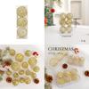Christmas Ball Decoration Set With Metallic Hollow Ornaments For Holiday Home Decor