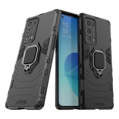 עבור OPPO Reno6 Reno 6 Pro Plus כיסוי אחורי כיסוי טלפון מגן זעזועים מגן נפילות מחזיק טבעת מתכת מגנטי מגן Funda Coque