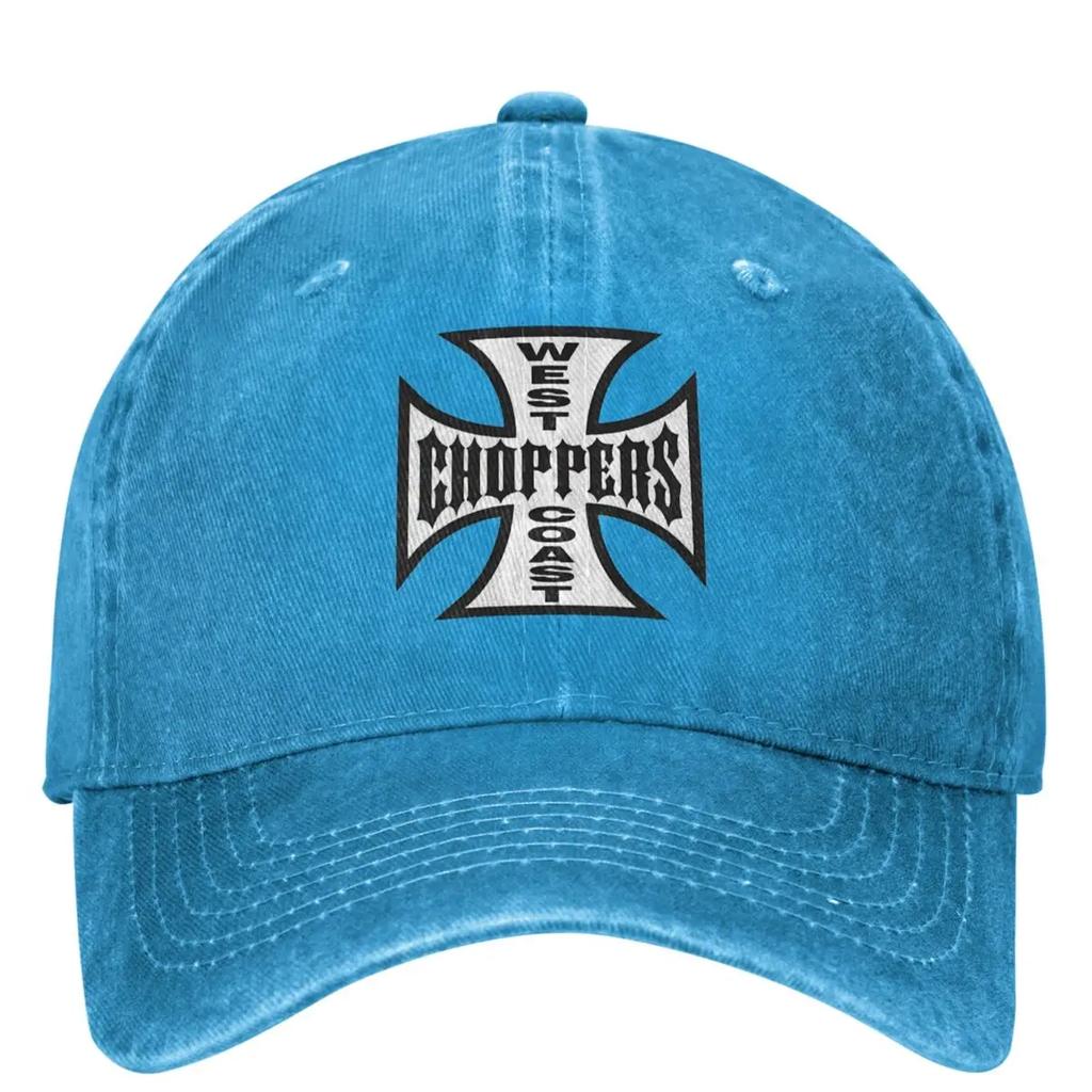 The West Denim Baseball Cap Cross Print Hunting Camping Trucker Hat Summer Unisex Teens Street Style Sun-Proof Baseball Caps
