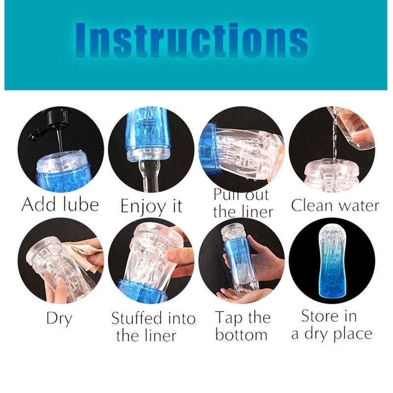 Vacuum Pocket Cup Penis Massager Male Masturbator Soft Pocket Erotic Toys Adults Sex Products