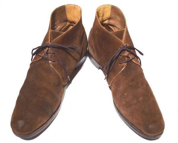 England Goodyear Suede Leather Chukka Boots 27.0 Dark Brown(USED)