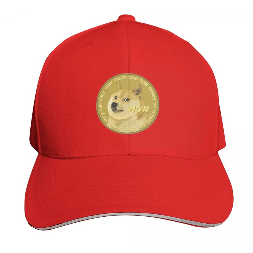 Doge The Dogecoin Funny Bitcoin Cap Fashion Casual Baseball Caps Adjustable Hat Hip Hop Summer Unisex Baseball Hats