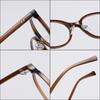TR90 Retro Oval Small Frame Blue Light Blocking Glasses Women Cold Tea Tint Lightweight Full Rim Eyewear