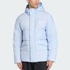 Adidas Down Jackets Unisex Blue Hooded Moderate Down Jacket KS6486