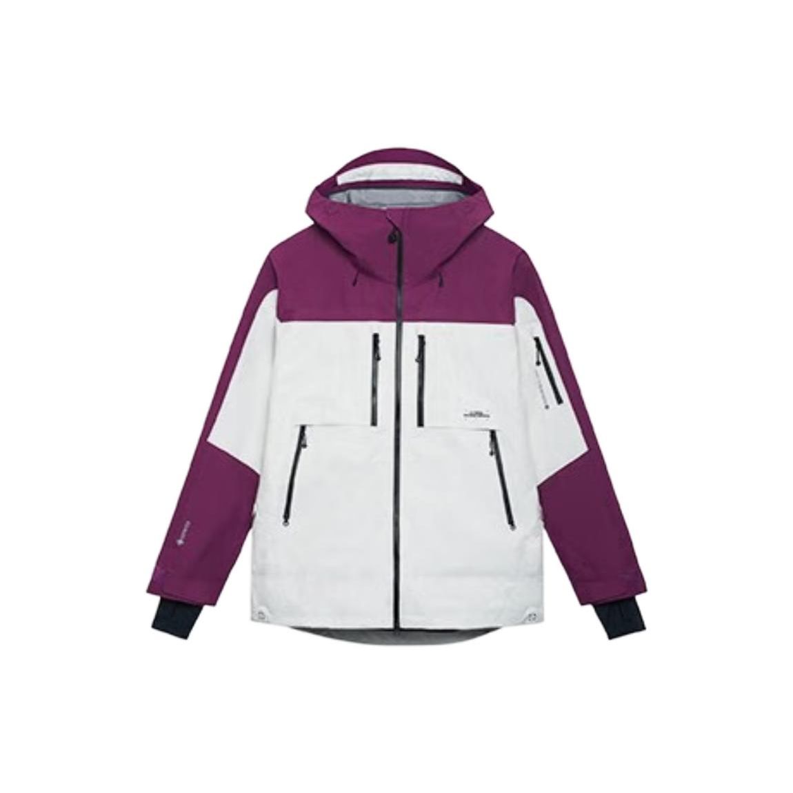 

Толстовка с капюшоном на молнии с принтом букв серии Li Ning Skateboard Светоотражающая свободная куртка Унисекс куртка Розово-фиолетовая Молочно-белая AHXS001-3 XL