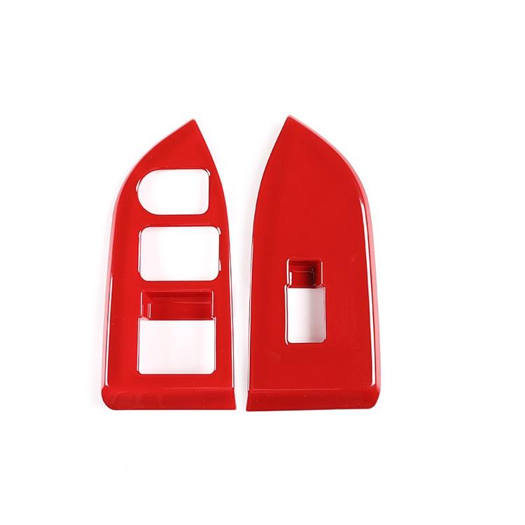 

2 шт./компл. ABS автомобильная дверь, стекло подъемного переключателя, рамка, декоративная наклейка для Subaru BRZ/Toyota 86 2012-Авто интерьер For Left Hand Drive красный