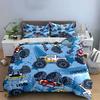 Monster Truck Print Bedding Set for Kids kid's and adults' bedroom decor, Exquisite three-piece bedding set gift