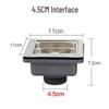 LISM Stainless Steel Square Sink Drainer with Basket Filter