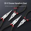 High-Quality Precision Needle Nose Pliers - 5 & 6 Inch, Handmade Jewelry Pliers, Round Bent Flat Nose, Toothless Design