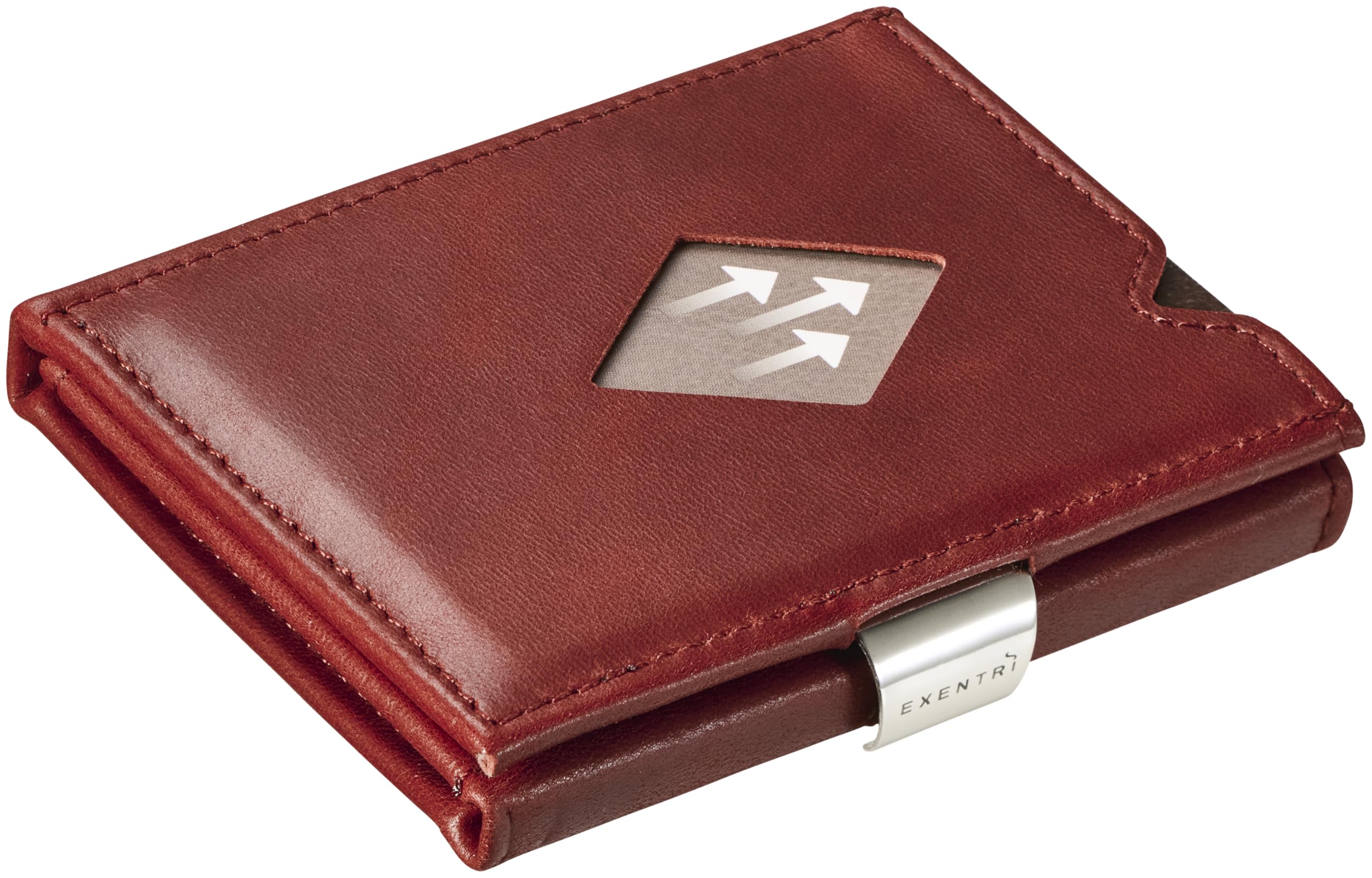 

Eccentric Wallet EXD324 Genuine Leather Trifold Wallet Mini Wallet RFID Blocking Compact Mini Wallet Cowhide Leather Small Wallet Men Women [EXENTRI]