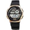 Casio World Time Digital Men's Watch AE-1000W-1A3V Black Gold Genuine Box Imported Model