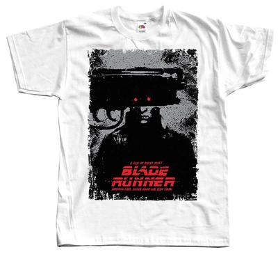 BLADE RUNNER T-shirt Tee V1 Movie Poster WHITE Shirt All Sizes S To 5XL