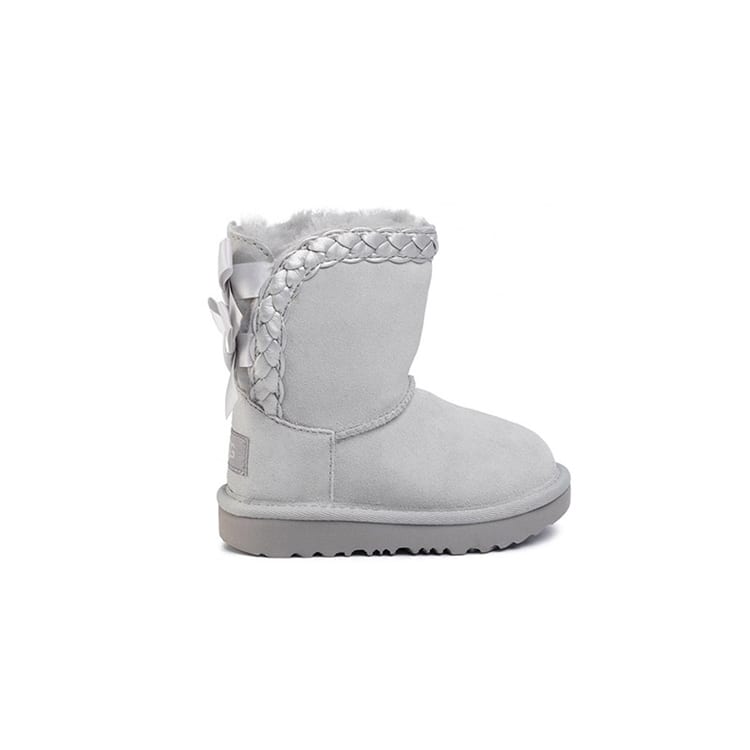 UGG CLASSIC SHORT II Kids' Cotton Boots Children Aged 3 7 Years Old Gray 1103617T-GRV