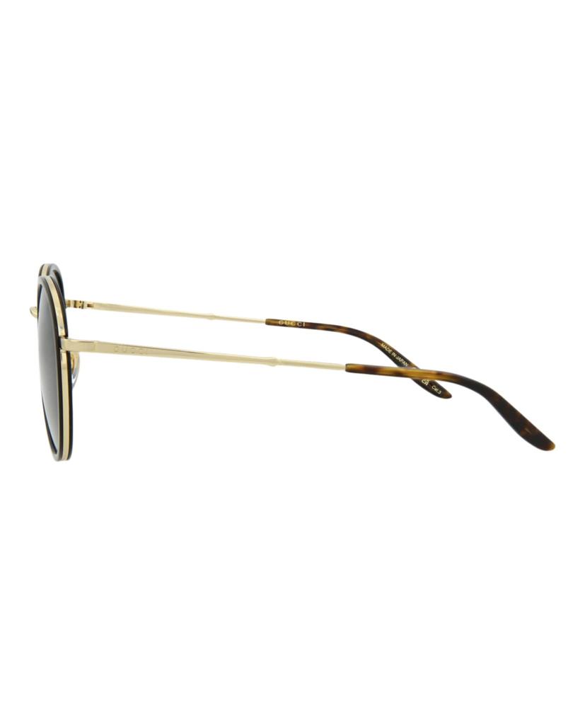 Sunglasses Unisex GG0677SK 001 Black Gold Gray [Gucci]
