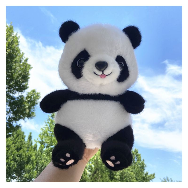 Simulation Panda Doll Short Plush Toy Children Gift Cute Soft And Comfortable