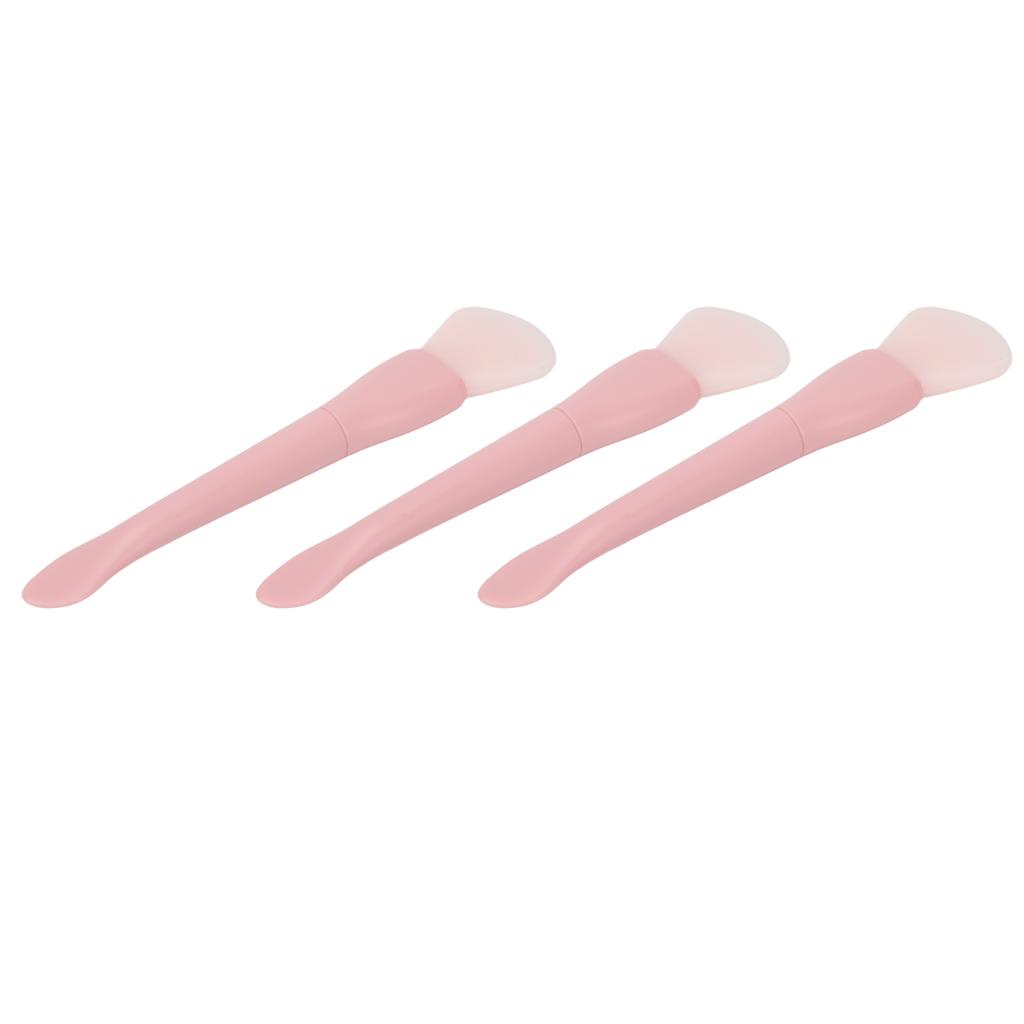 3pcs Double Head Mask Brush Flexible Soft Silicone DIY Face Mask Applicator for Mud Clay Mask Body Lotion