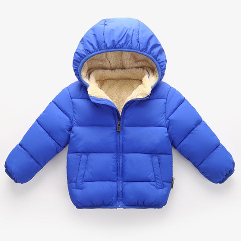 Baby Kinder Jungen Jacken Winter Dicke Mäntel Warme Kaschmir Oberbekleidung Für Mädchen Kapuzenjacke Kinderkleidung 1-6J Kleinkind Übermantel 140cm blau