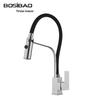 BOSIBAO 304 Stainless Steel Kitchen Faucet with Flexible Silicone Hose
