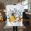 Pokémon Combination  Print Flannel Blanket, High Quality Comfortable for All Seasons, Home Decor, Warmth and Comfort