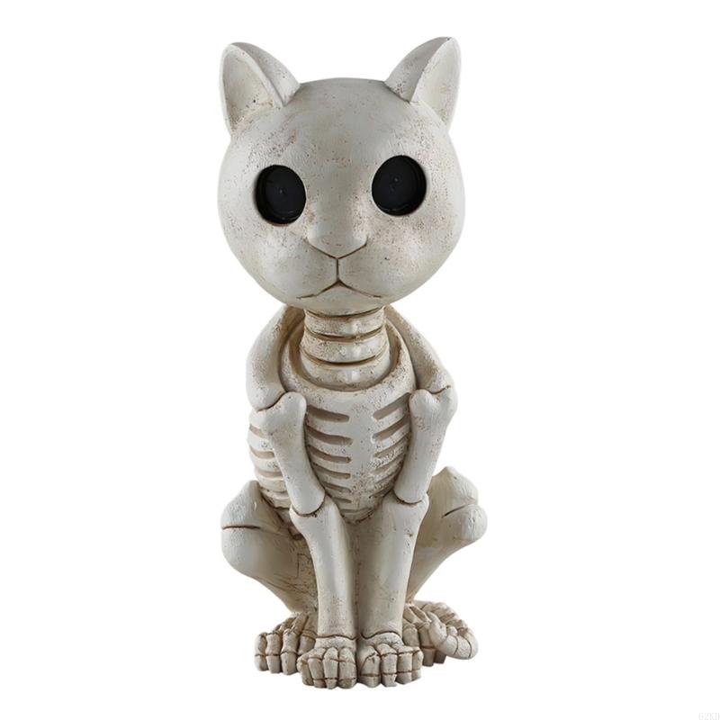 

62KD Halloween Themed Resin Skeleton Hippo for Collectors and Holiday Enthusiasts