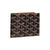 Goyard Victoire Monogram Opvouwbare Canvas en Leer Portemonnee Unisex Portemonnee Zwart Blauw Groen VICTO8PMLTY