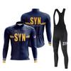 2026 SYN Cycling Suit Set Autumn and Winter Cycling Suit Men's Long Sleeved Cycling Jersey Road Cycling Sports Shirt Cycling Bib