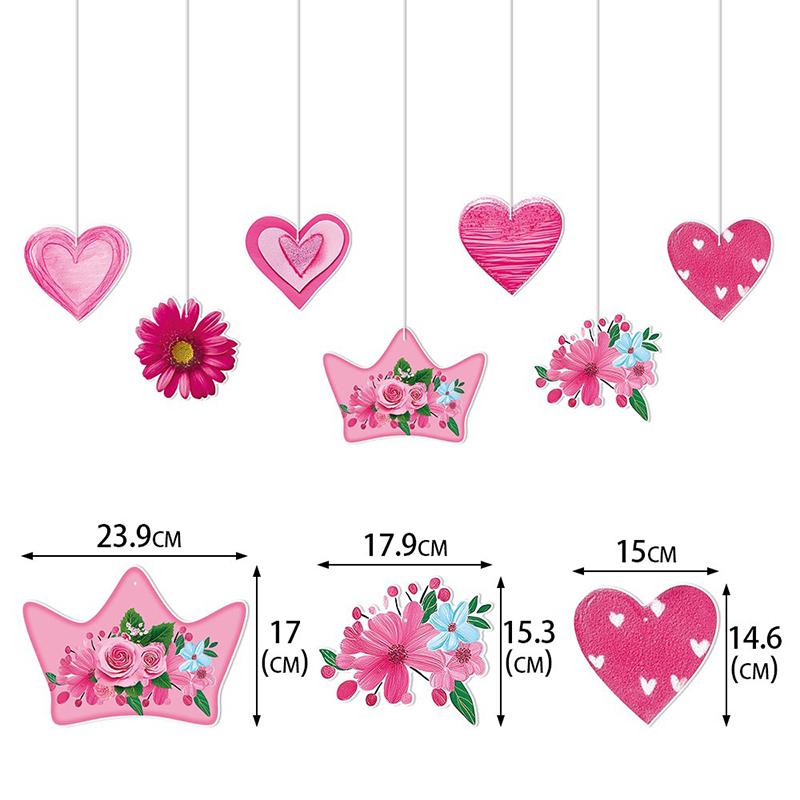 Mother'S Day Decorations Pull Flaghappy Mother'S Day Pull Flagflower Pull Flagmother'S Day Holiday Decorations Birthday Party