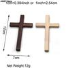 New Christian Wooden Cross 12cm(4.7in) Hanging Wall Large Long Crucifix Two Color