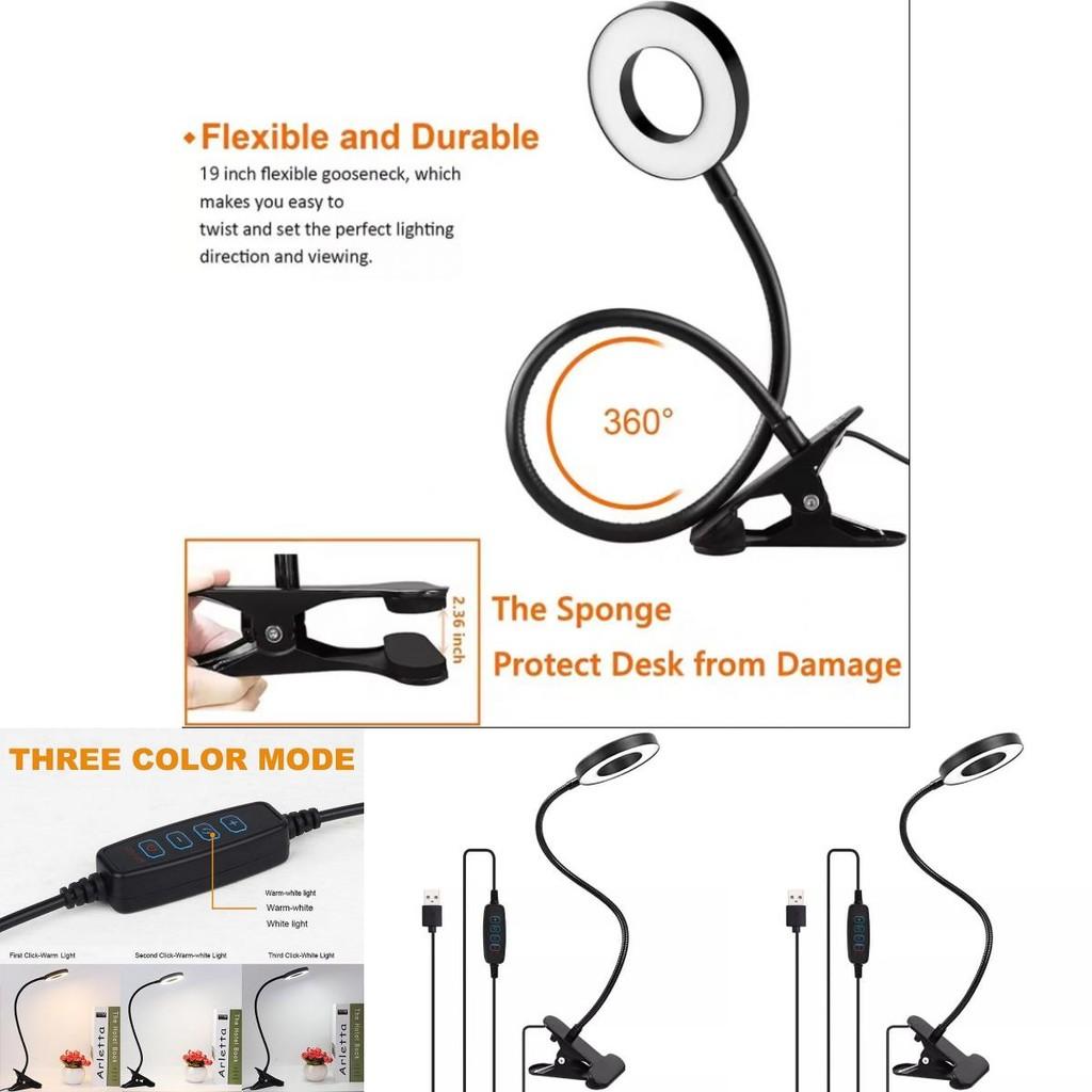 Premium Black Led Desk Lamp With Eye-caring Features For Students And Reading