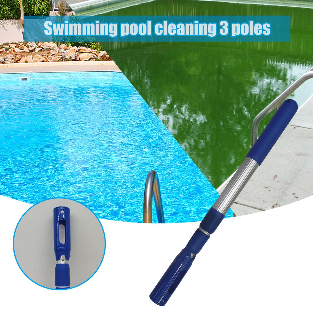 Pool Skimming Net Easy To Carry Portable With 3 Sections 90cm