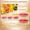 Color Changing Lipstick, Gold Crystal pH Color-Changing Lipstick 24HR Transferproof Lip Gloss,Moisturizing Tinted Lip Balm