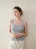 Women's French Retro Wool Knit Square Neck Sleeveless Vest Camisole
