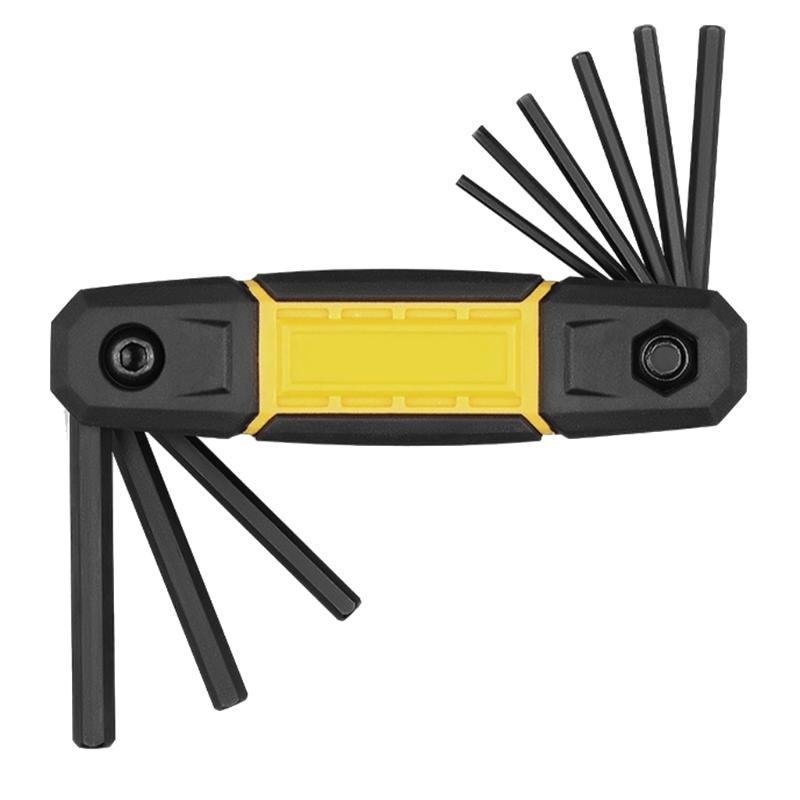 Folding Wrenches Set Hex Key Set Included Portable Key Set for Basic Home Repair Applications Easy Storage Applications