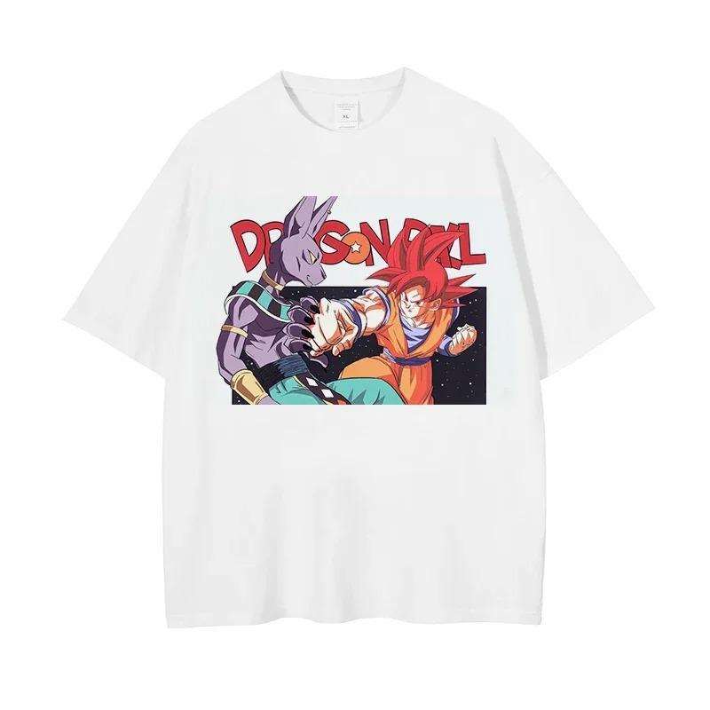 Dragon Ball Z Super Vegeta vs Cell Semiperfetto Stampa Manga T-shirt Oversize | Top Casual Unisex