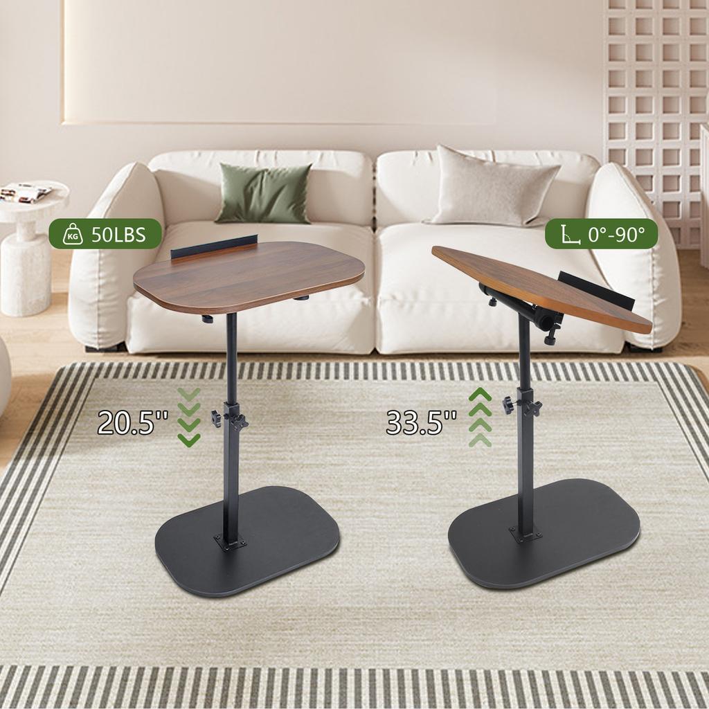 Portable Livingroom Side Table Bedroom Lazy Laptop Desk Adjustable Laptop Desk Foldable 90 Mobile Lift Office Computer Desk