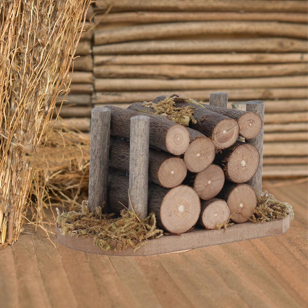 1:12 Dollhouse Firewood Dollhouse Miniature Campfire Firewood Model Garden Scene Toy