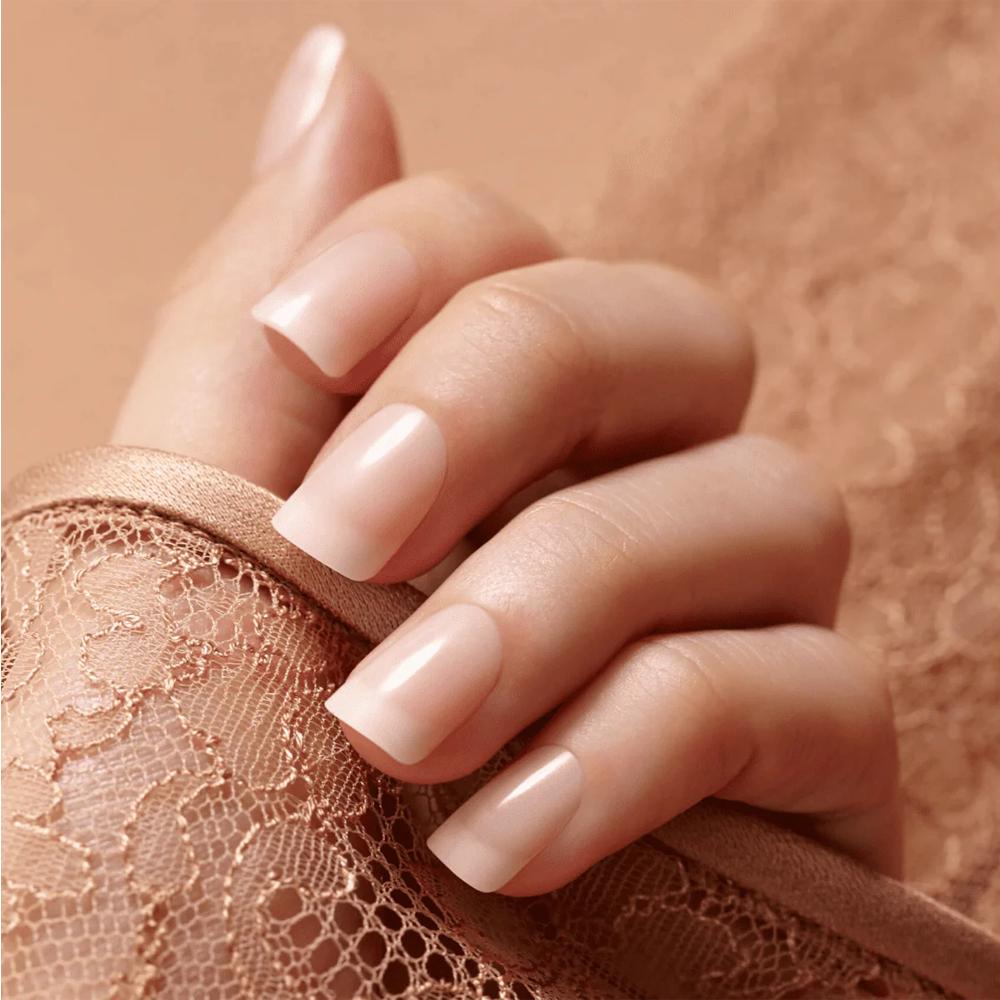 Naturalne sztuczne paznokcie manicure + klej Nude Nails KAN01 Kiss 28 szt