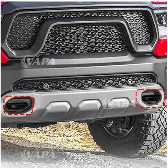 Exterior Car Front Bumper Tow Hook Protective Cover Tow Hook TPE Cover Fit for Dodge RAM TRX 2018 Up Car Accessories