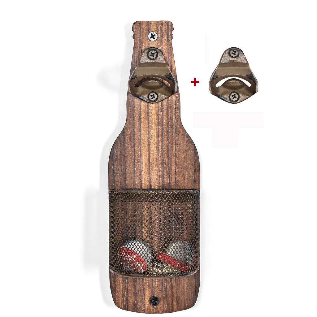 1pc Industrial Style Beer Bottle Opener - Multi-functional Wall Decoration Pendant for Catering and Bar Use