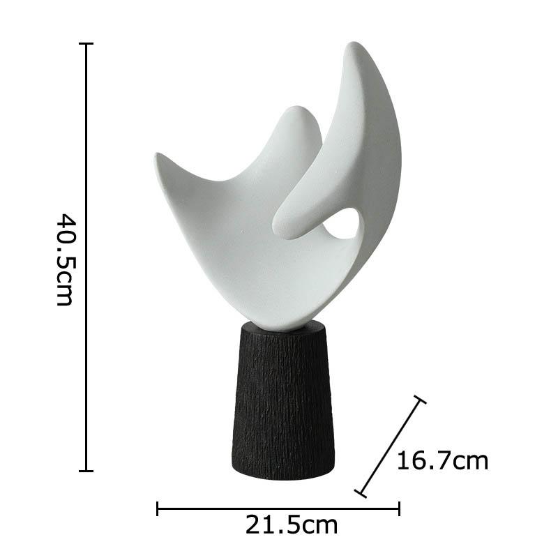 

Creative Irregular Shape Ornaments Abstract Artwork Desk Decoration Minimalist Crafts Resin Sculpture Room Aesthetics Decor белый