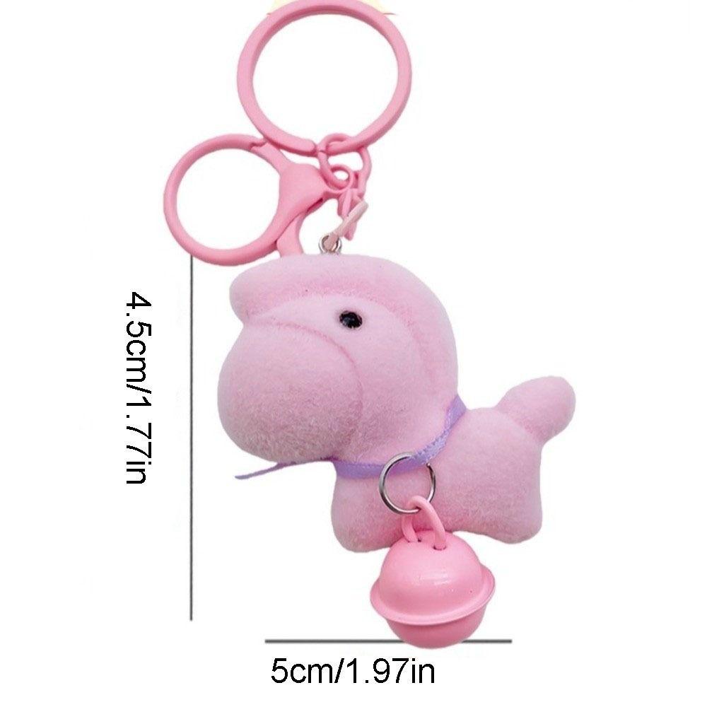 Flocking Year of the Horse Keychain Cartoon Pony Bag Charm Interesting Zodiac Pendant  Decoration