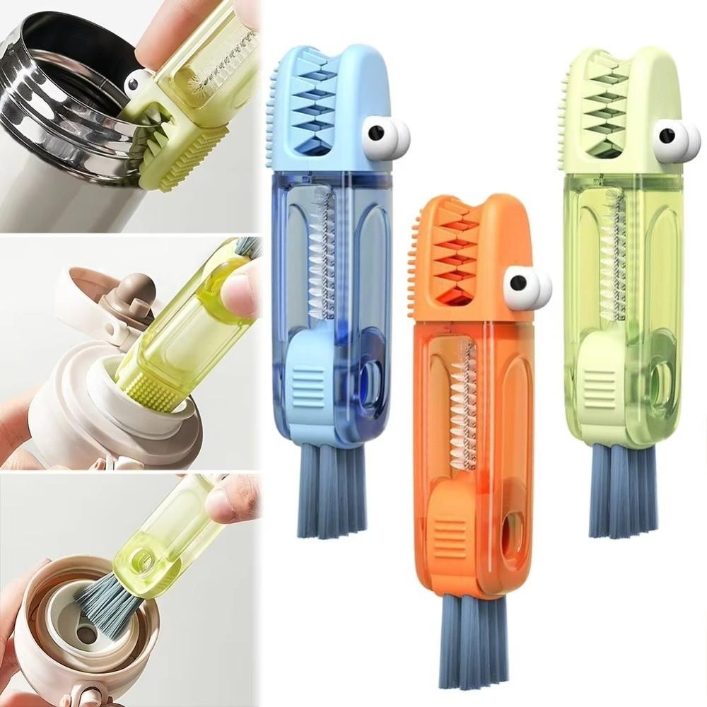 Multifunctional Bottle Gap Cleaner 3 In 1 Bottle Brush Kitchen Tool Straw Cleaning Brush  Household